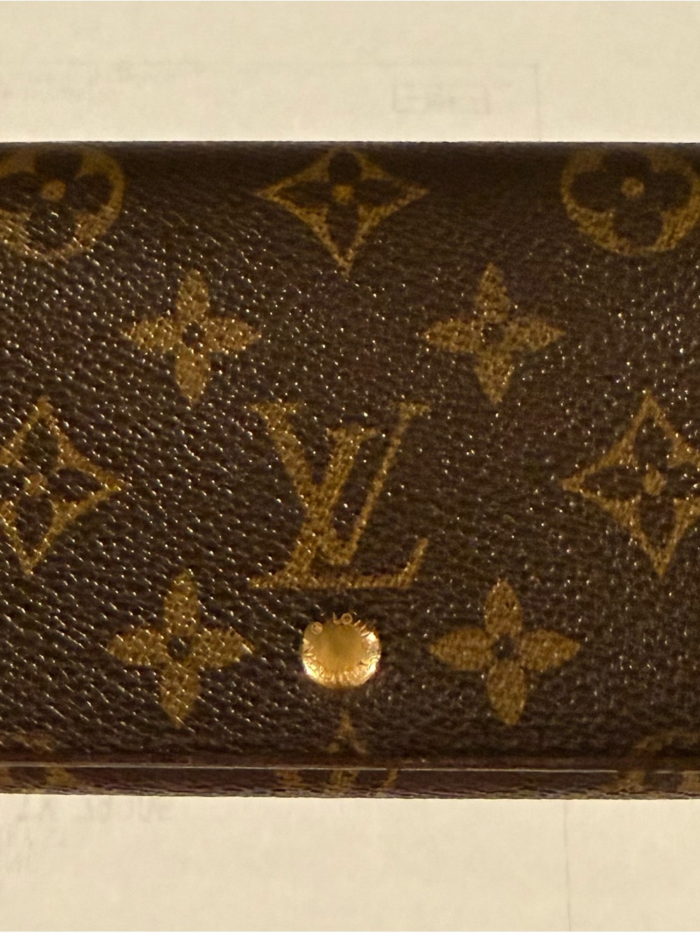 Louis Vuitton Monogram Canvas Wallet in Brown and Gold
